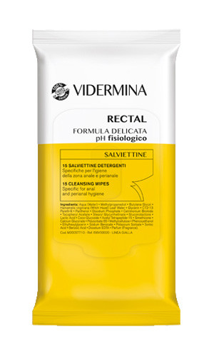 Image of Vidermina rectal salviette15pz cod085