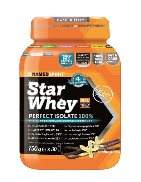 Star whey isolate vanilla 750g