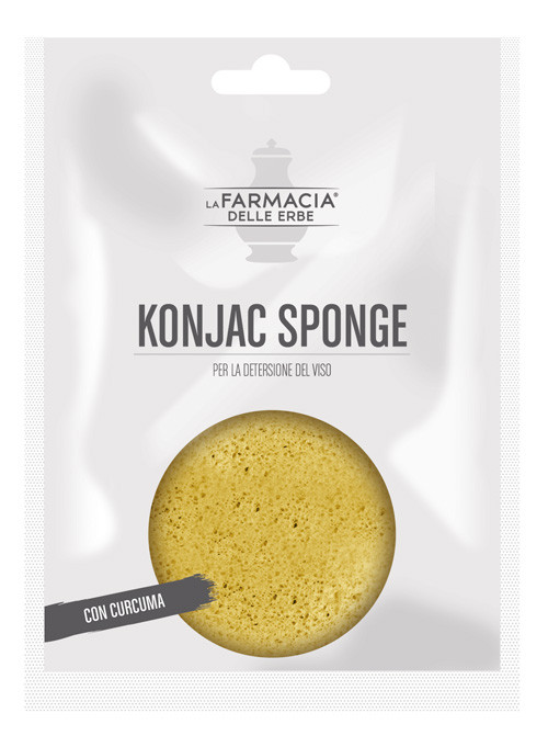Image of Fde konjac sponge curcuma viso 1 pezzo cod085