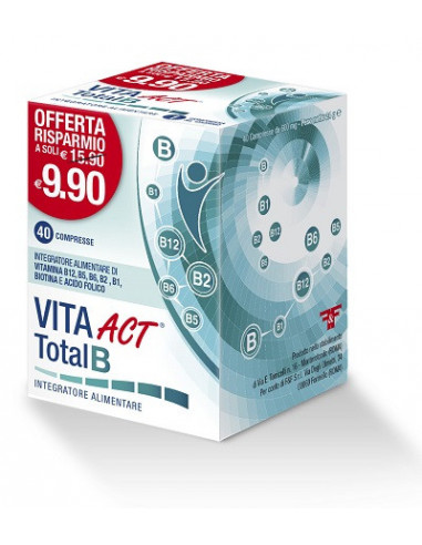 Vita act total-b integratore energetico 40 compresse