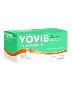 Yovis flaconcini 25 miliardi fermenti lattici per equilibrio flora batterica intestinale 10 flaconcini