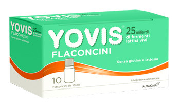 Image of Yovis flaconcini 25 miliardi fermenti lattici per equilibrio flora batterica intestinale 10 flaconcini cod085
