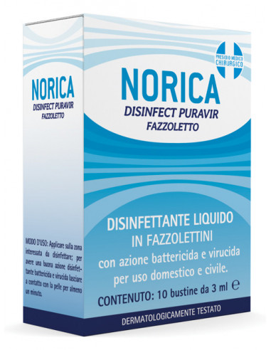 Norica disinfect puravir fazzoletto disinfettante