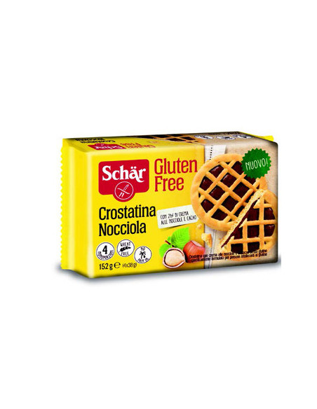 Schar crostatina nocciola 4monoporzionix38g senza glutine