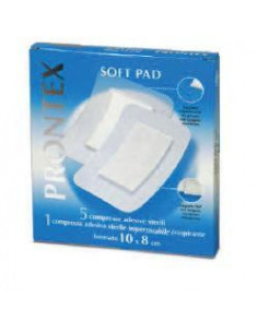 Garza prontex soft 10x8cm 6pz