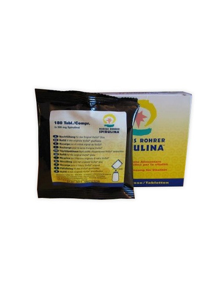 Spirulina marcus rohrer ricarica integratore 180 compresse