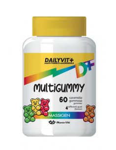 Dailyvit multigummy caramelle gommose multivitaminiche 60 pezzi