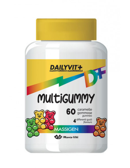 Dailyvit multigummy caramelle gommose multivitaminiche 60 pezzi