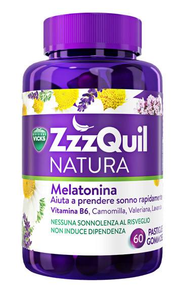 Image of Vicks zzzquil natura melatonina 60 pastiglie cod085