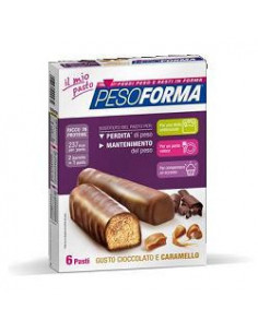 Pesoforma barr ciocc caram 12p
