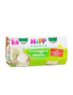 Hipp bio omogenezizzato formaggino classico 2vasettix80g