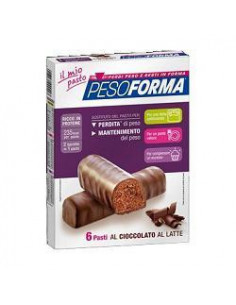 Pesoforma barr ciocc latte 12p