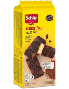 Schar pausa ciok pan di spagna ricoperto al cacao 350g