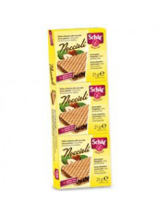 Schar noccioli snack wafers alle nocciole senza glutine 3x21g