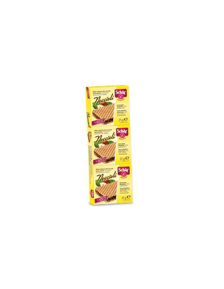 Schar noccioli snack wafers alle nocciole senza glutine 3x21g