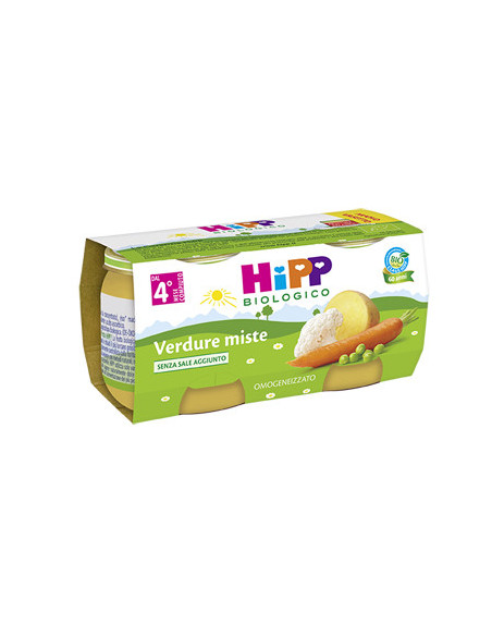 Hipp bio omogeneizzato verdure miste 2vasettix80g