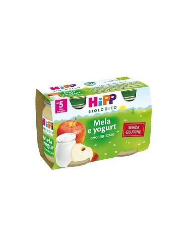 Hipp bio omogeneizzato mela yogurt 2vasettix125g