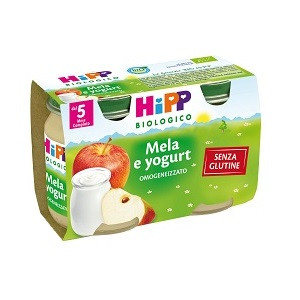 Hipp bio omogeneizzato mela yogurt 2vasettix125g