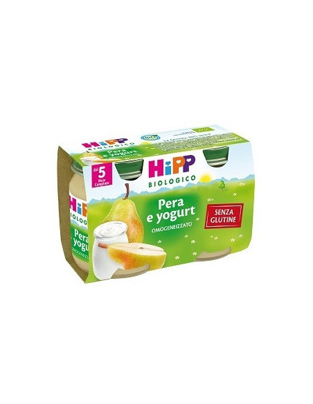 Hipp bio omogeneizzato pera e yogurt 2vasettix125g