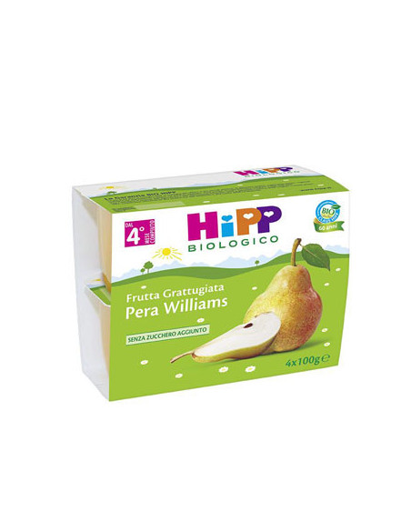 Hipp bio frutta grattuggiata pera 4vasettix100g