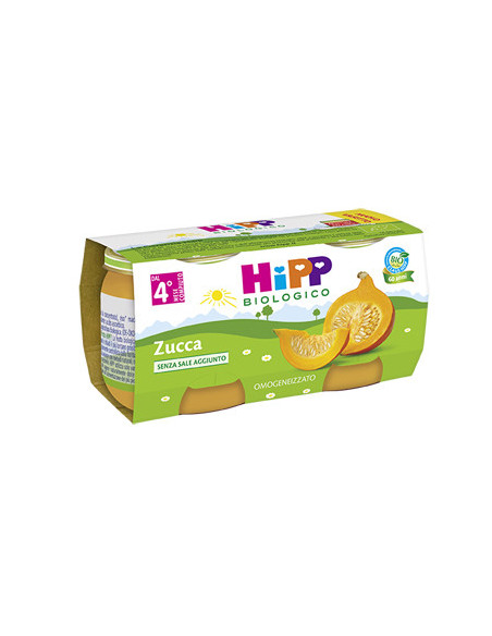 Hipp bio omogeneizzato zucca 2vasettix80g
