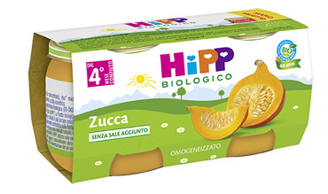Hipp bio omogeneizzato zucca 2vasettix80g