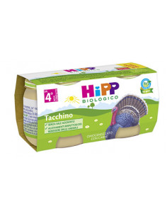 Hipp bio omogeneizzato tacchino 2vasettix80g