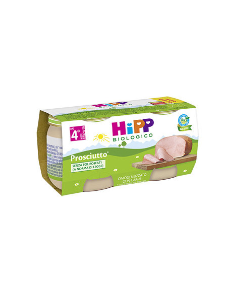 Hipp bio omogeneizzato prosciutto 2vasettix80g