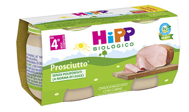 Hipp bio omogeneizzato prosciutto 2vasettix80g