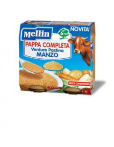 Mellin pappa compl manzo2x250g