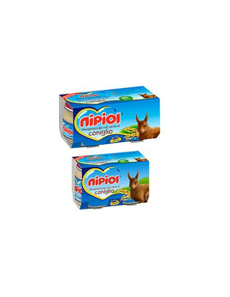 Nipiol omogeneizzati coniglio 120gx2vasetti