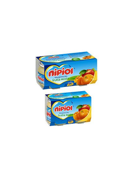 Nipiol omogeneizzato frutta mista 2vasettix80g