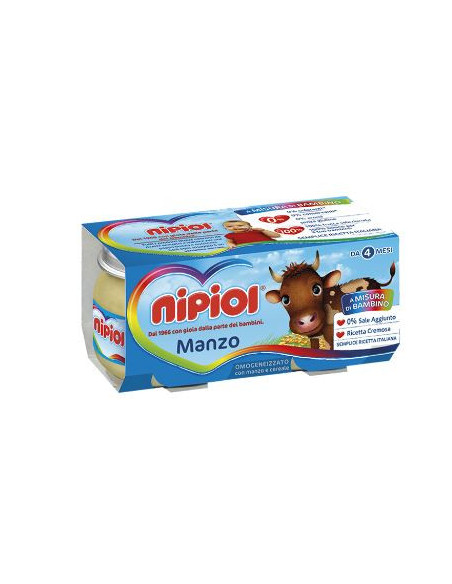 Nipiol omogeneizzato manzo 80gx2vasetti