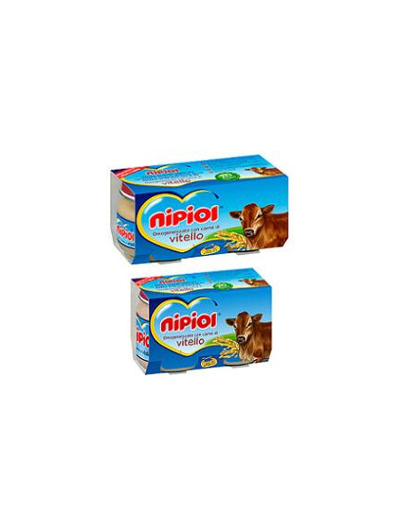 Nipiol omogeneizzato vitello 2vasettix80g