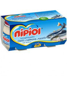 Nipiol omogeneizzato salmone e nasello con verdure 2vasettix80g
