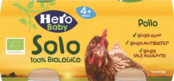 Hero solo omog pollo bio 2x80g