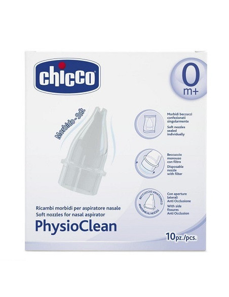 Chicco physioclean ricambi aspiratore nasale 10pezzi
