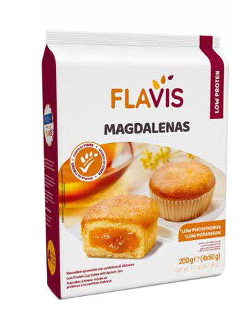 Mevalia flavis magdalenas merenda aproteica 200g