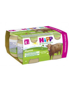 Hipp bio omogeneizzato manzo 4vasettix80g
