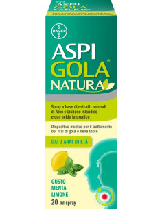 Aspi gola natura spray menta limone 20ml