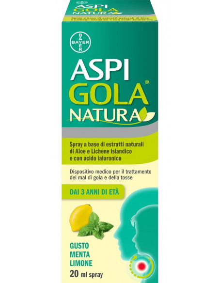 Aspi gola natura spray menta limone 20ml
