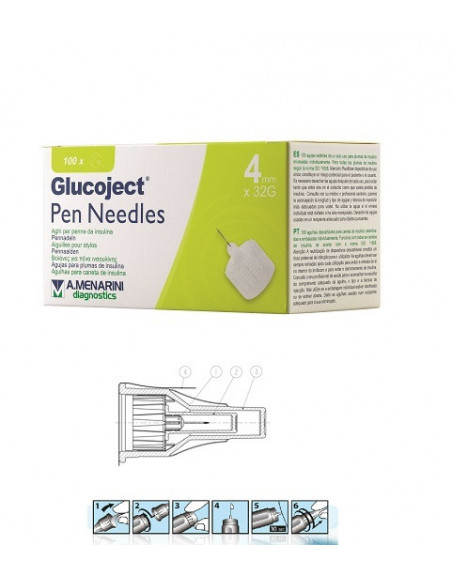 Glucoject ago penna 4mm g32