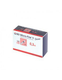 Sir ins bd demi 0,3ml g30 8mm