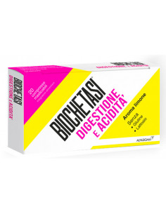 Biochetasi digestione e acidità aroma limone 20 compresse masticabili