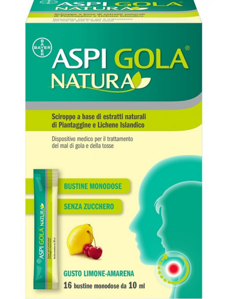 Aspi gola natura 16 bustine monodose