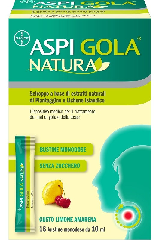 Aspi gola natura 16 bustine monodose