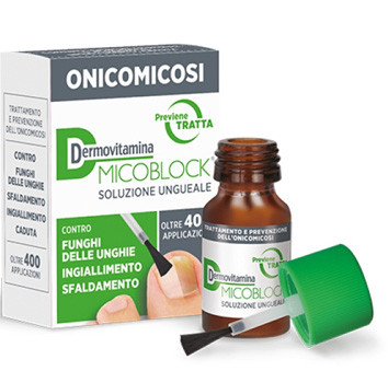 Image of Dermovitamina micoblock 3 in 1 soluzione ungueale contro l'onicomicosi 7ml cod085