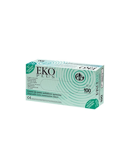 Guanto lattice eko 8 100pz