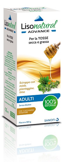 Lisonatural advance adulti sciroppo per la tosse secca e grassa