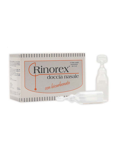 Rinorex doccia nasale bicarbonato 15 fiale